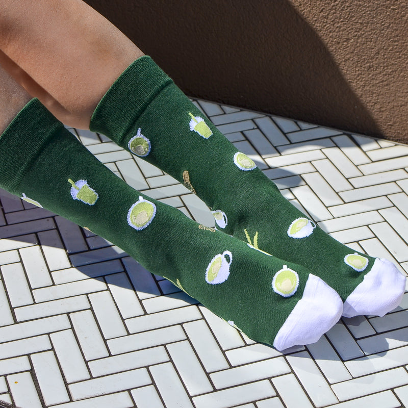 Matcha Crew Socks