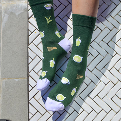 Matcha Crew Socks