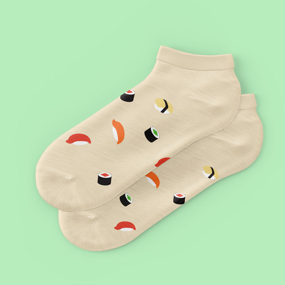 cute sushi ankle socks 